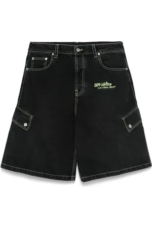 OFF-WHITE Denimshorts med broderet logo