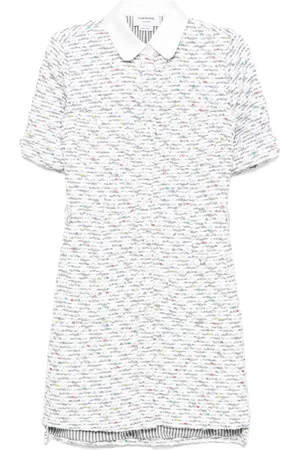 Thom Browne Lårlang kjole med påsyet lomme