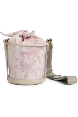 Brunello Cucinelli Blomstret bucket-taske