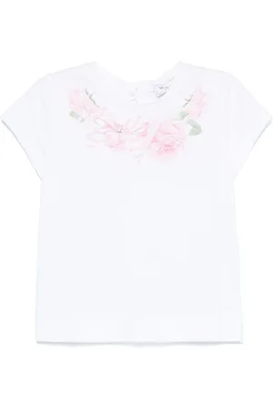 MONNALISA T-shirt med rosetryk