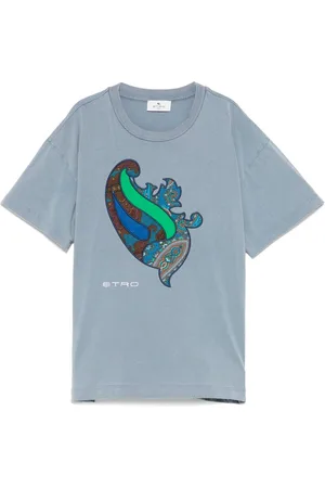 Etro T-shirt med broderet motiv