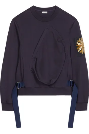DRIES VAN NOTEN Sweatshirt med broderet mærke