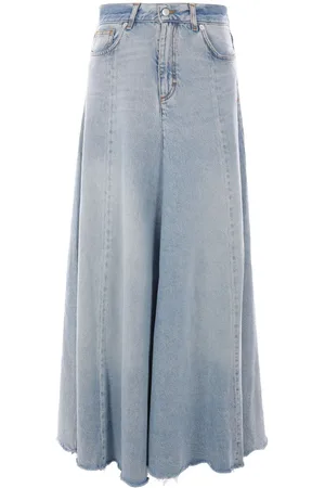haikure Lang denimnederdel