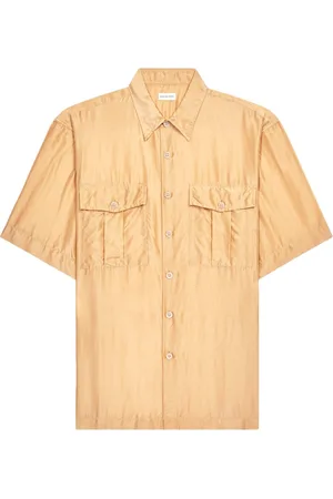 DRIES VAN NOTEN Kortærmet silkeskjorte