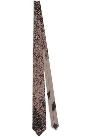 DRIES VAN NOTEN Silkeslips med tryk