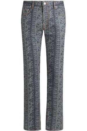 Etro Jeans med paisleytryk i jacquard