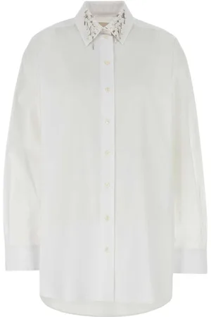 Givenchy Oversize skjorte med paillet-krave