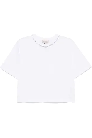 SEMICOUTURE T-shirt med krystaludsmykning