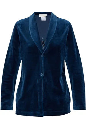 Hanro Broderet fløjlsblazer