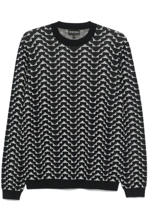 Emporio Armani Sweater med ørne-jacquard