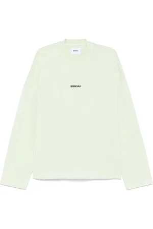 BONSAI T-shirt med lange ærmer og logotryk