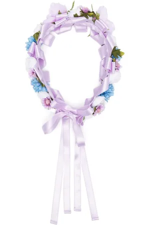 COLORICHIARI Hårbånd med blomster-applikation