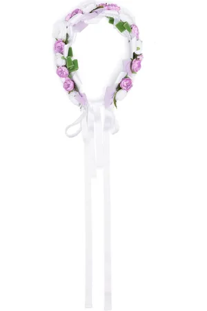 COLORICHIARI Hårbånd med blomsterapplikation