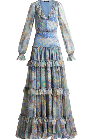 Etro Lang blomstret kjole
