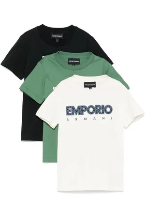 Emporio Armani T-shirts med logotryk, 3-pak