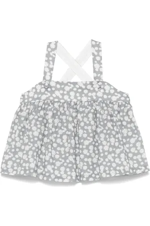 Il gufo Top med blomstertryk