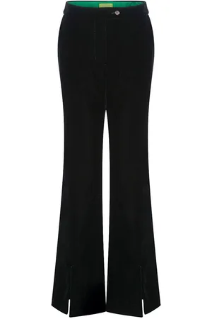 SHANGHAI TANG X Chen Man bukser i velour med svaj