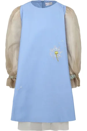 Pangolini Kids Kjole med blomsterbroderi