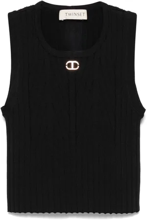 Twin-Set Ribstrikket top