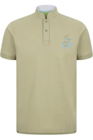 SHANGHAI TANG Polo med drage-broderi