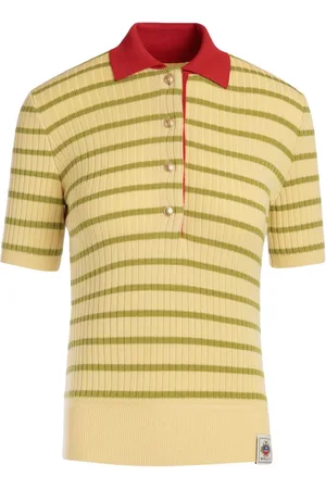 Bally Strikket polo med striber