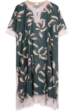 DRIES VAN NOTEN Kaftan i bomuld med tryk
