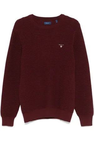 GANT Tekstureret sweater i bomuld