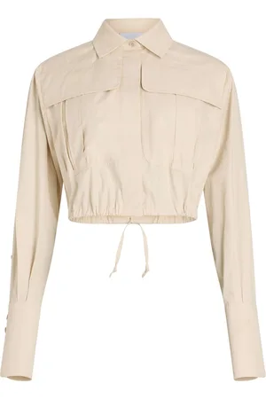 Patou Cropped safariskjorte i poplin