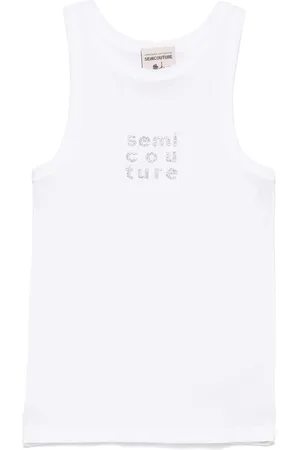 SEMICOUTURE Tanktop med logoudsmykning
