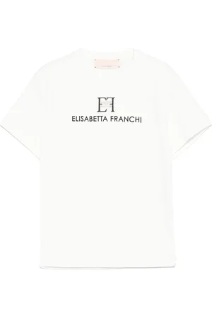 Elisabetta Franchi T-shirt med logobroderi