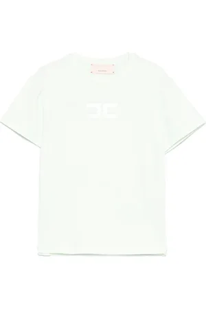 Elisabetta Franchi T-shirt med præget logo