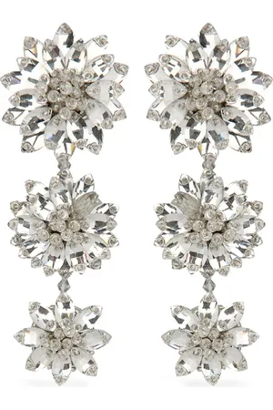 Oscar de la Renta Triple blomster-dråbeøreringe
