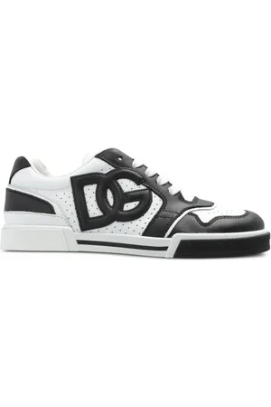 Dolce & Gabbana Sneakers i læder med logo-applikation