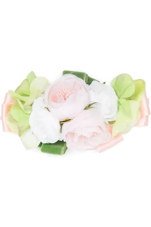 COLORICHIARI Hårspænde med blomster-applikation