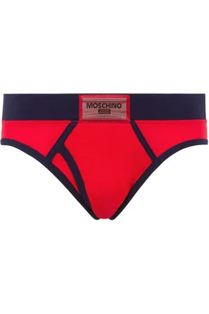 Moschino Trusser med logoapplikation