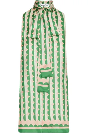 Oscar de la Renta Bluse med geometrisk tryk