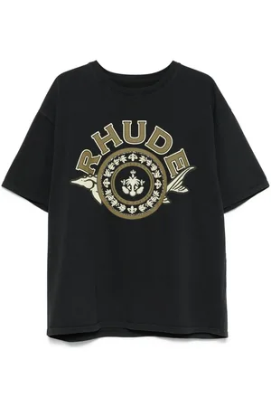 Rhude T-shirt med våbenskjoldtryk