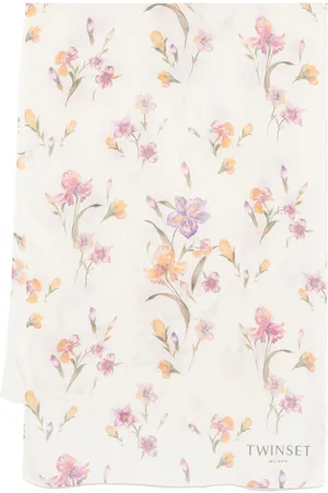 Twin-Set Tørklæde med blomstret tryk