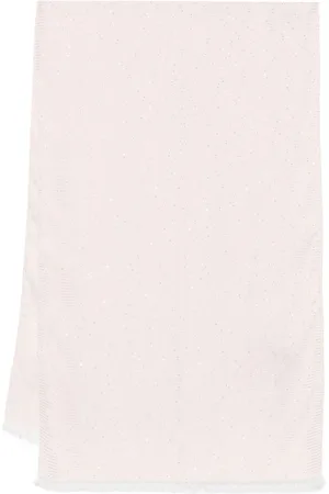 Twin-Set Keffiyeh med pailletter og jacquardlogo