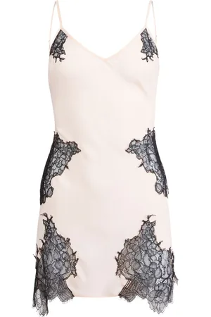 FLEUR DU MAL Slip-kjole med blondepanel