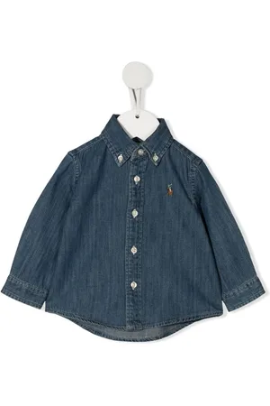 Ralph Lauren Denimskjorte med broderet polo-pony
