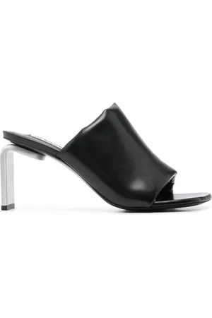 Jil Sander 80 mm mules i læder