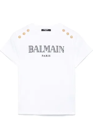 Balmain T-shirt med logobroderi