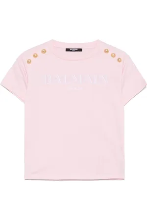 Balmain T-shirt med logobroderi