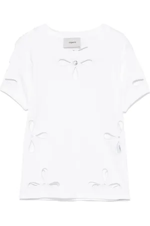 COPERNI T-shirt med petal-broderi