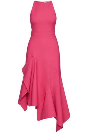 Oscar de la Renta Kjole med asymmetrisk kant