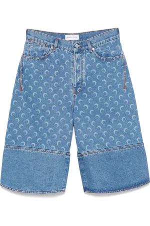 Marine Serre Shorts med Moonogram-mønster