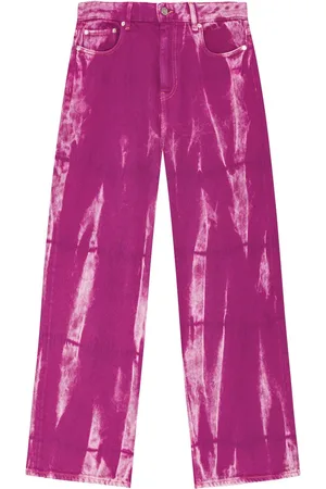 Ganni Jeans med batiktryk