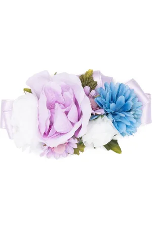 COLORICHIARI Hårspænde med blomster-applikation