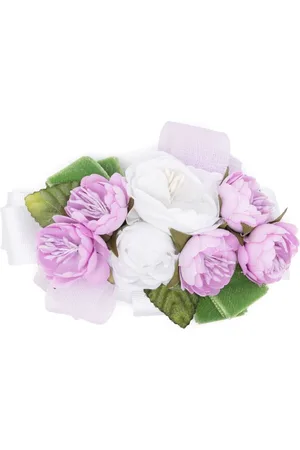 COLORICHIARI Hårspænde med blomster-applikation